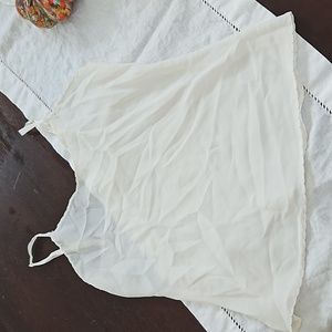 Sheer wondermaid white tank top